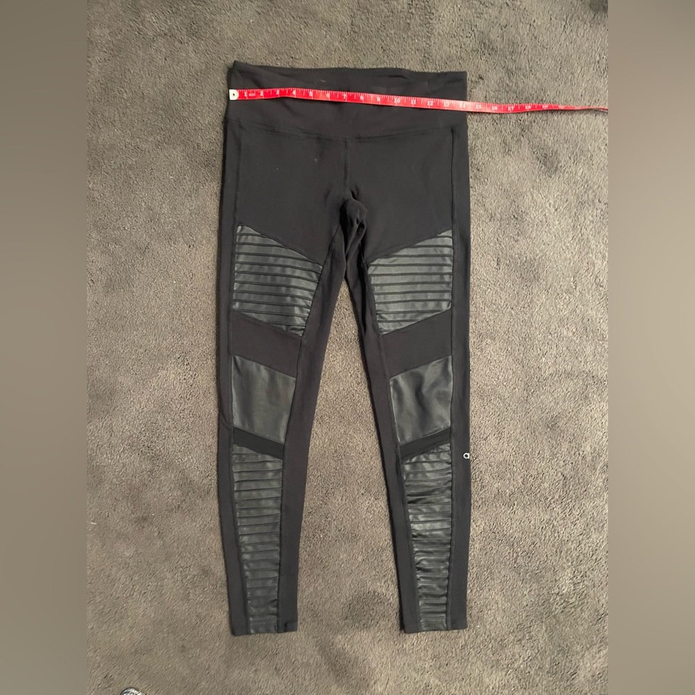 Alo Yoga Black Moto Leggings M